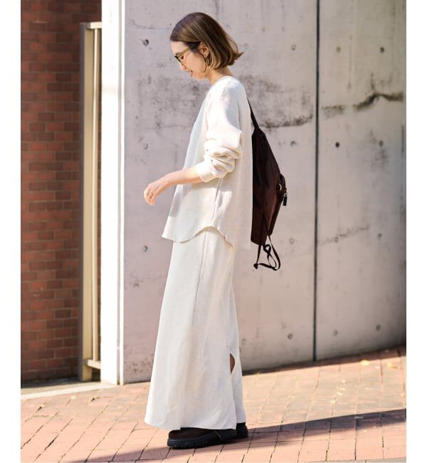 FRAMeWORK「≪追加≫ワッフルストレートスカート」|スカート|