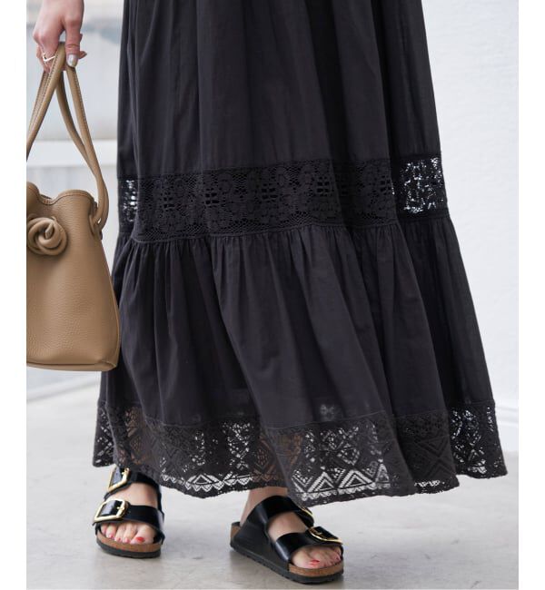 Spick and Span「《新色有り / 追加予約》HYUレースギャザーワンピース」|ワンピース|