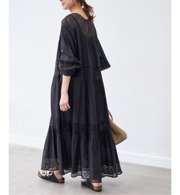 Spick and Span「《新色有り / 追加予約》HYUレースギャザーワンピース」|ワンピース|