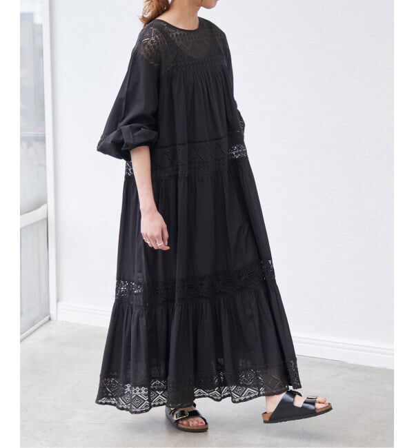 Spick and Span「《新色有り / 追加予約》HYUレースギャザーワンピース」|ワンピース|