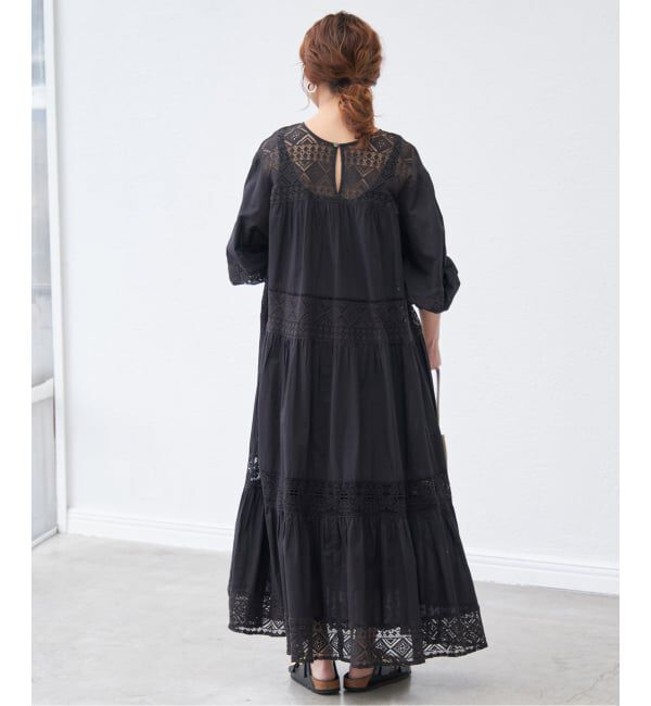 Spick and Span「《新色有り / 追加予約》HYUレースギャザーワンピース」|ワンピース|