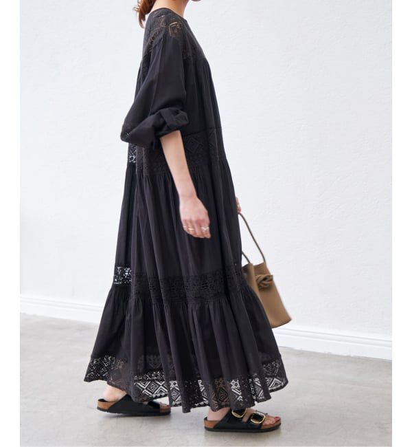 Spick and Span「《新色有り / 追加予約》HYUレースギャザーワンピース」|ワンピース|