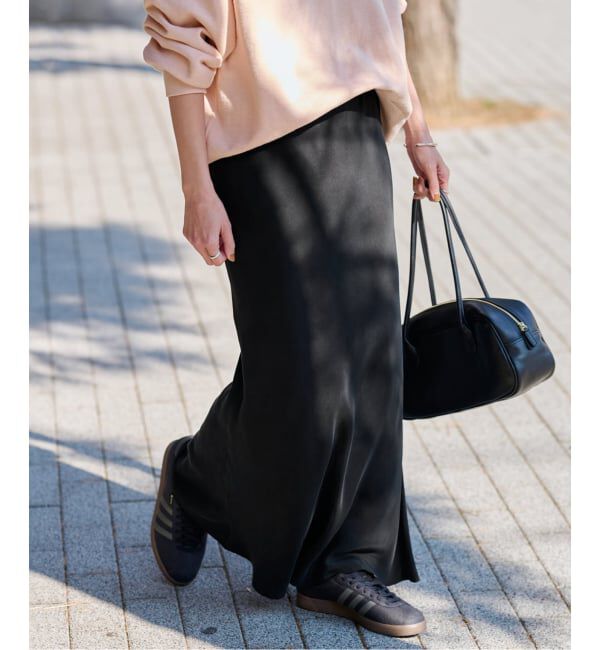 FRAMeWORK「≪新色 / 追加予約≫シルキーキュプラバイアススカート」|スカート|