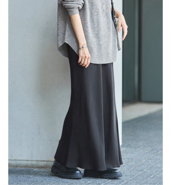 FRAMeWORK「≪新色 / 追加予約≫シルキーキュプラバイアススカート」|スカート|