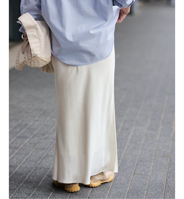 FRAMeWORK「≪新色 / 追加予約≫シルキーキュプラバイアススカート」|スカート|