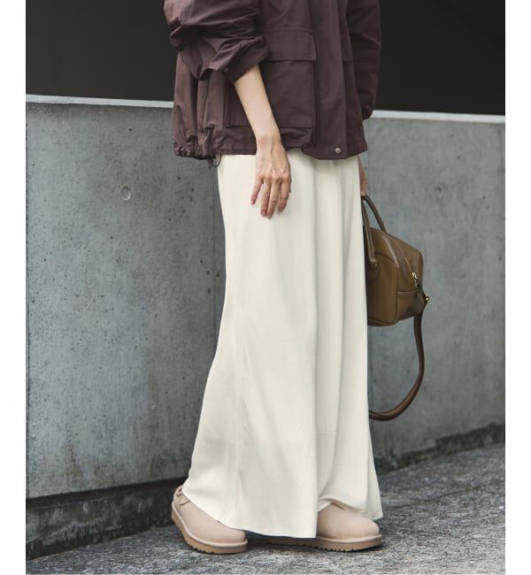 FRAMeWORK「≪新色 / 追加予約≫シルキーキュプラバイアススカート」|スカート|