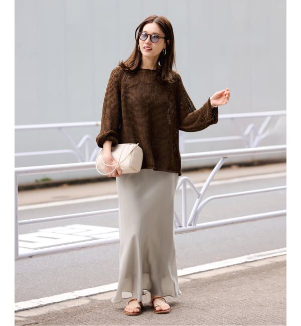 FRAMeWORK「≪新色 / 追加予約≫シルキーキュプラバイアススカート」|スカート|