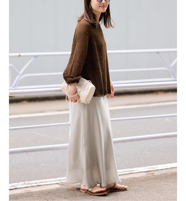 FRAMeWORK「≪新色 / 追加予約≫シルキーキュプラバイアススカート」|スカート|