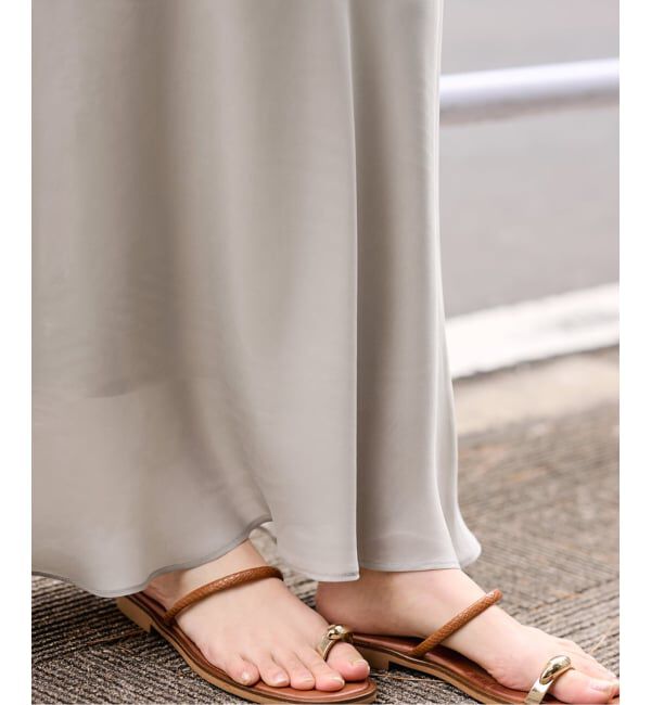 FRAMeWORK「≪新色 / 追加予約≫シルキーキュプラバイアススカート」|スカート|