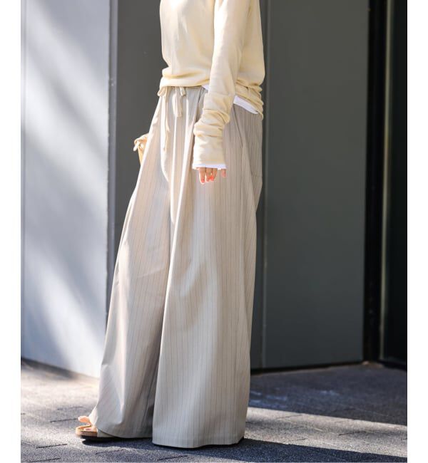 FRAMeWORK「TOPカラーイージースラックス」|スラックス|