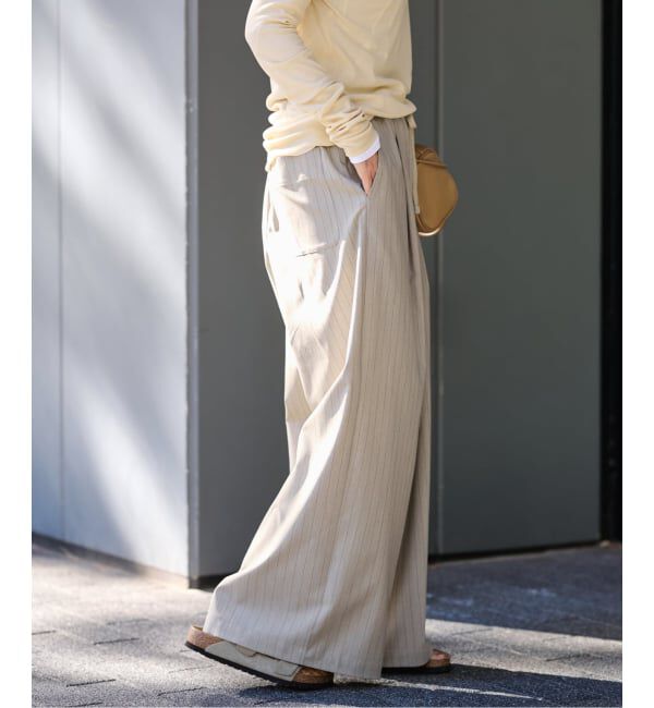 FRAMeWORK「TOPカラーイージースラックス」|スラックス|