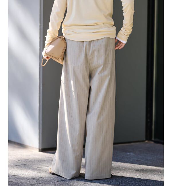 FRAMeWORK「TOPカラーイージースラックス」|スラックス|