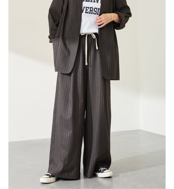 FRAMeWORK「TOPカラーイージースラックス」|スラックス|