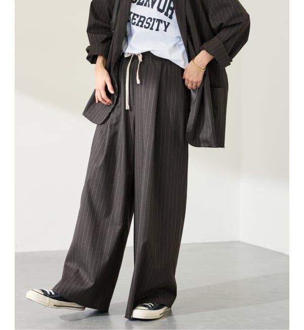 FRAMeWORK「TOPカラーイージースラックス」|スラックス|