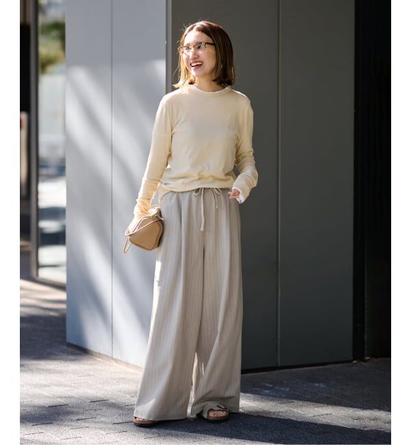 FRAMeWORK「TOPカラーイージースラックス」|スラックス|