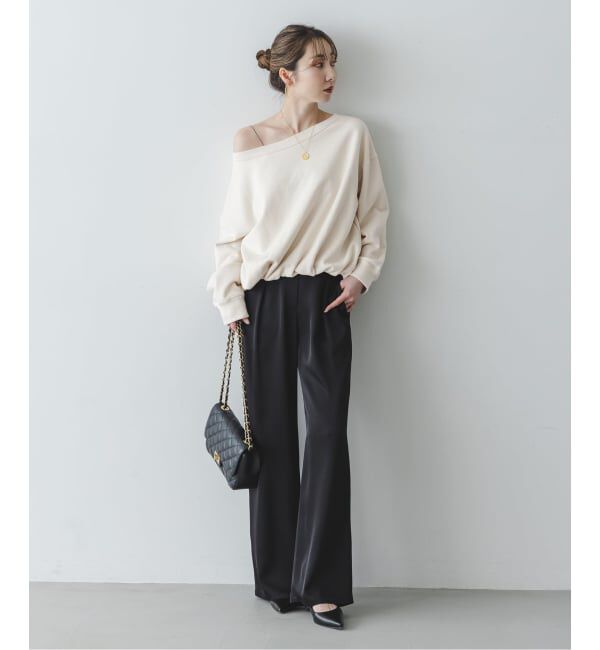 NOBLE「《追加・セットアップ対応》スビンコットンスウェットトップス」|スウェット・ジャージ|