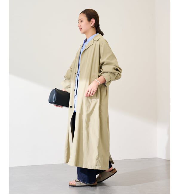 FRAMeWORK「JANE SMITH/ジェーンスミス NYLON TWILL BALMACANコート」|ステンカラーコート|