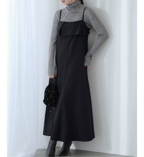  「【洗える】ラッフルキャミワンピース」|ワンピース|