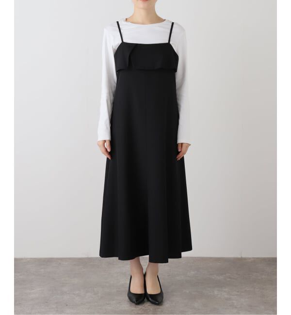  「【洗える】ラッフルキャミワンピース」|ワンピース|