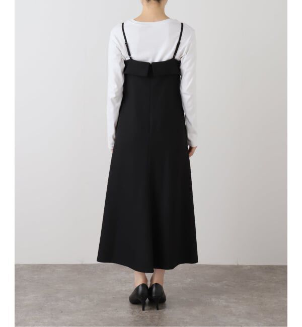  「【洗える】ラッフルキャミワンピース」|ワンピース|