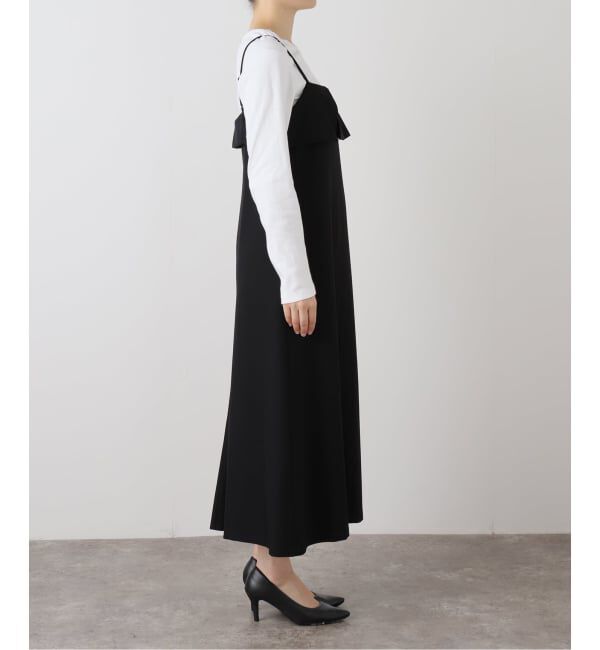  「【洗える】ラッフルキャミワンピース」|ワンピース|