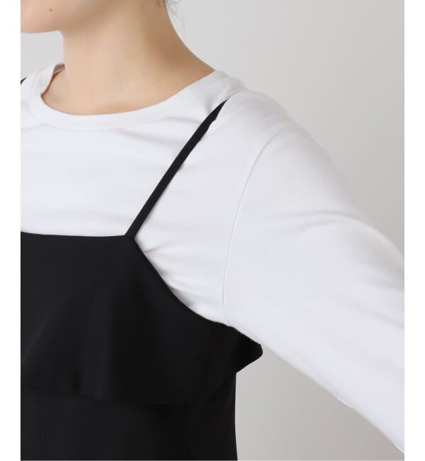  「【洗える】ラッフルキャミワンピース」|ワンピース|