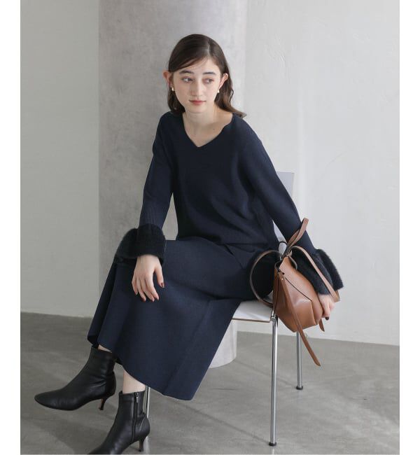  「【洗える】セットアップニット」|ワンピース|