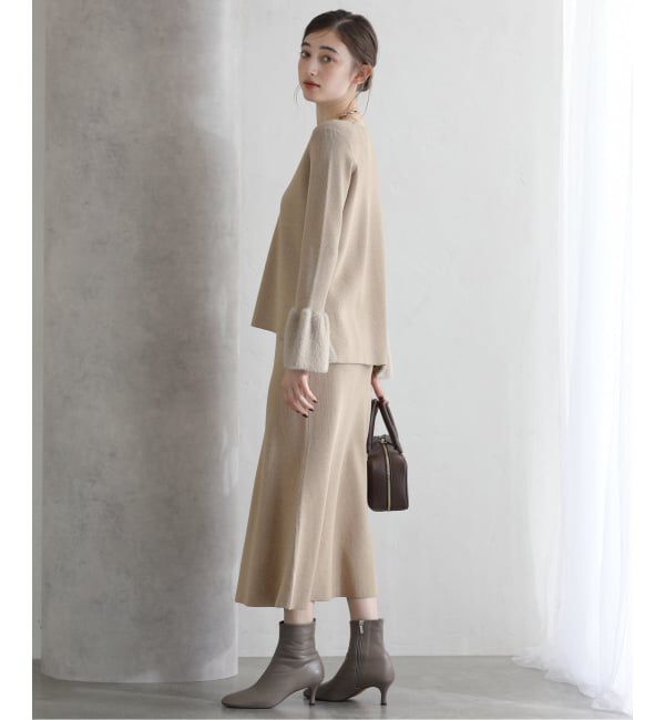  「【洗える】セットアップニット」|ワンピース|