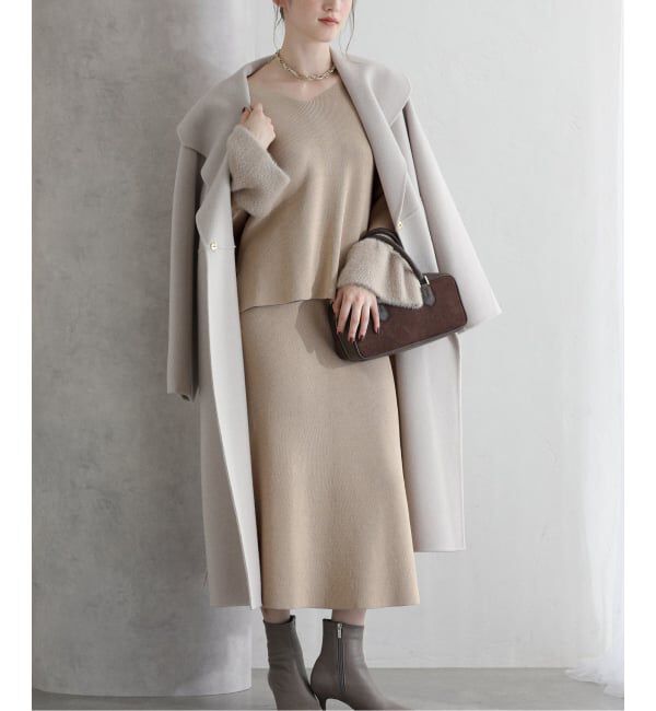  「【洗える】セットアップニット」|ワンピース|