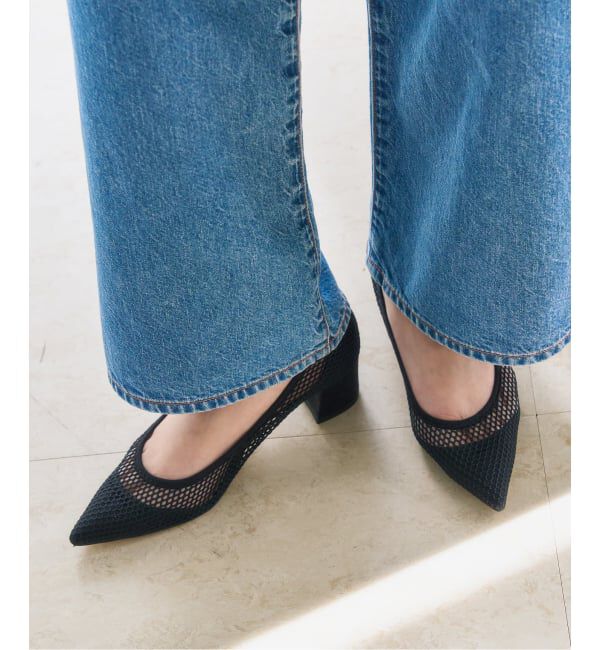  「《追加予約》4.5cmポインテッドネットパンプス」|パンプス|