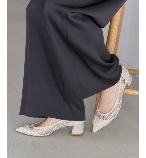  「《追加予約》4.5cmポインテッドネットパンプス」|パンプス|