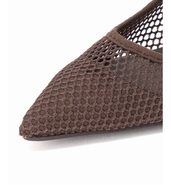  「《追加予約》4.5cmポインテッドネットパンプス」|パンプス|