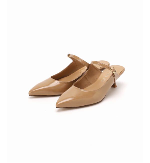  「《追加》4.5cmポインテッドストラップミュール」|パンプス|