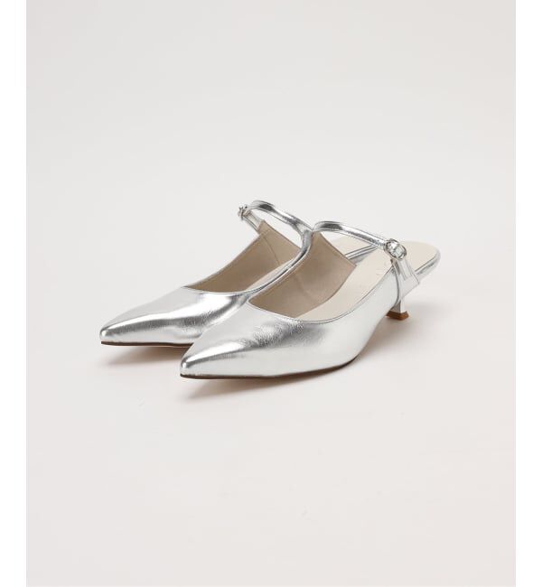  「《追加》4.5cmポインテッドストラップミュール」|パンプス|