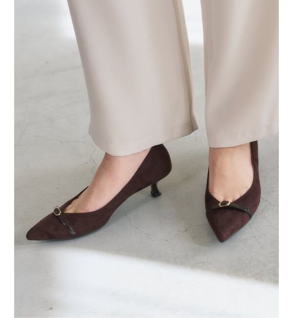  「4.5cmポインテッドナローベルトパンプス」|パンプス|