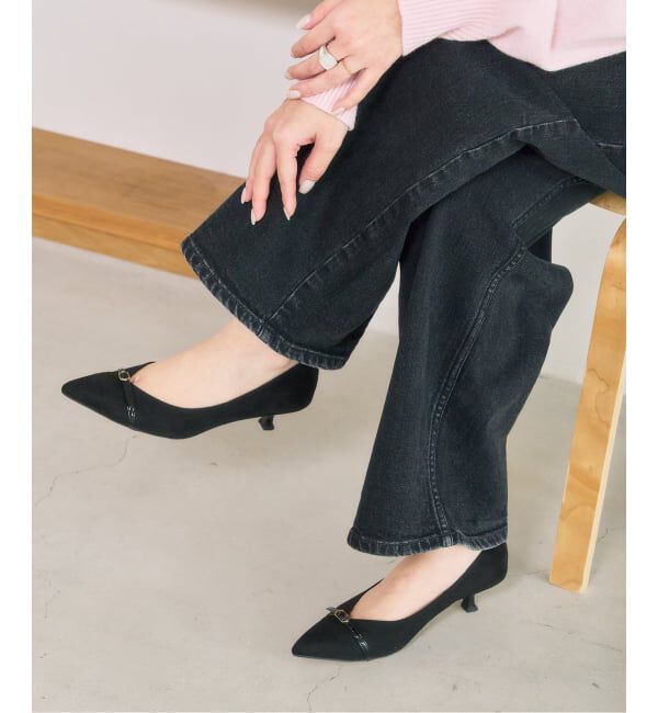  「4.5cmポインテッドナローベルトパンプス」|パンプス|