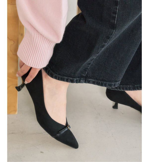  「4.5cmポインテッドナローベルトパンプス」|パンプス|