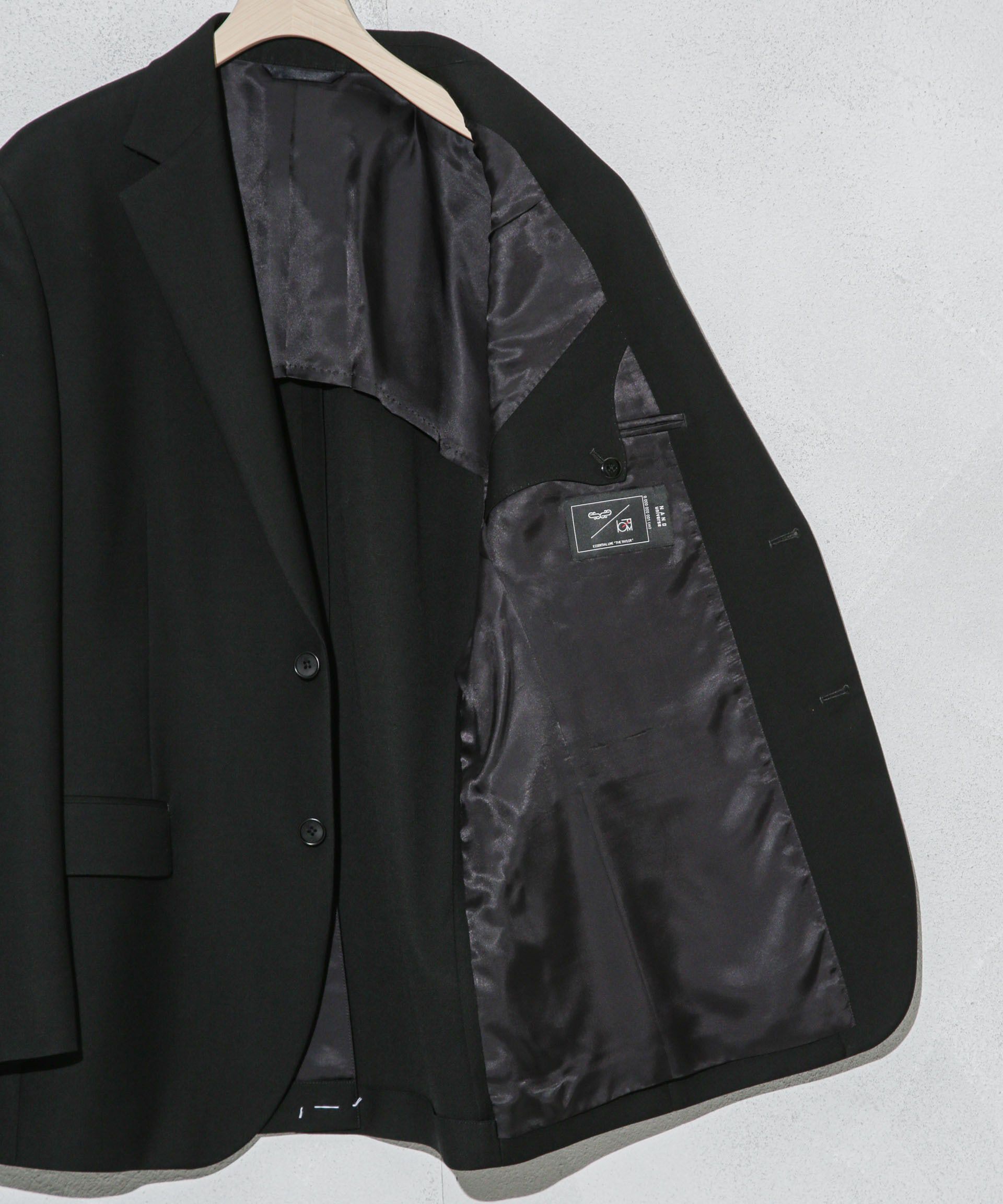 nano･universe「「ESSENTIAL LINE」フォーマルブラックジャケット」|スーツ|