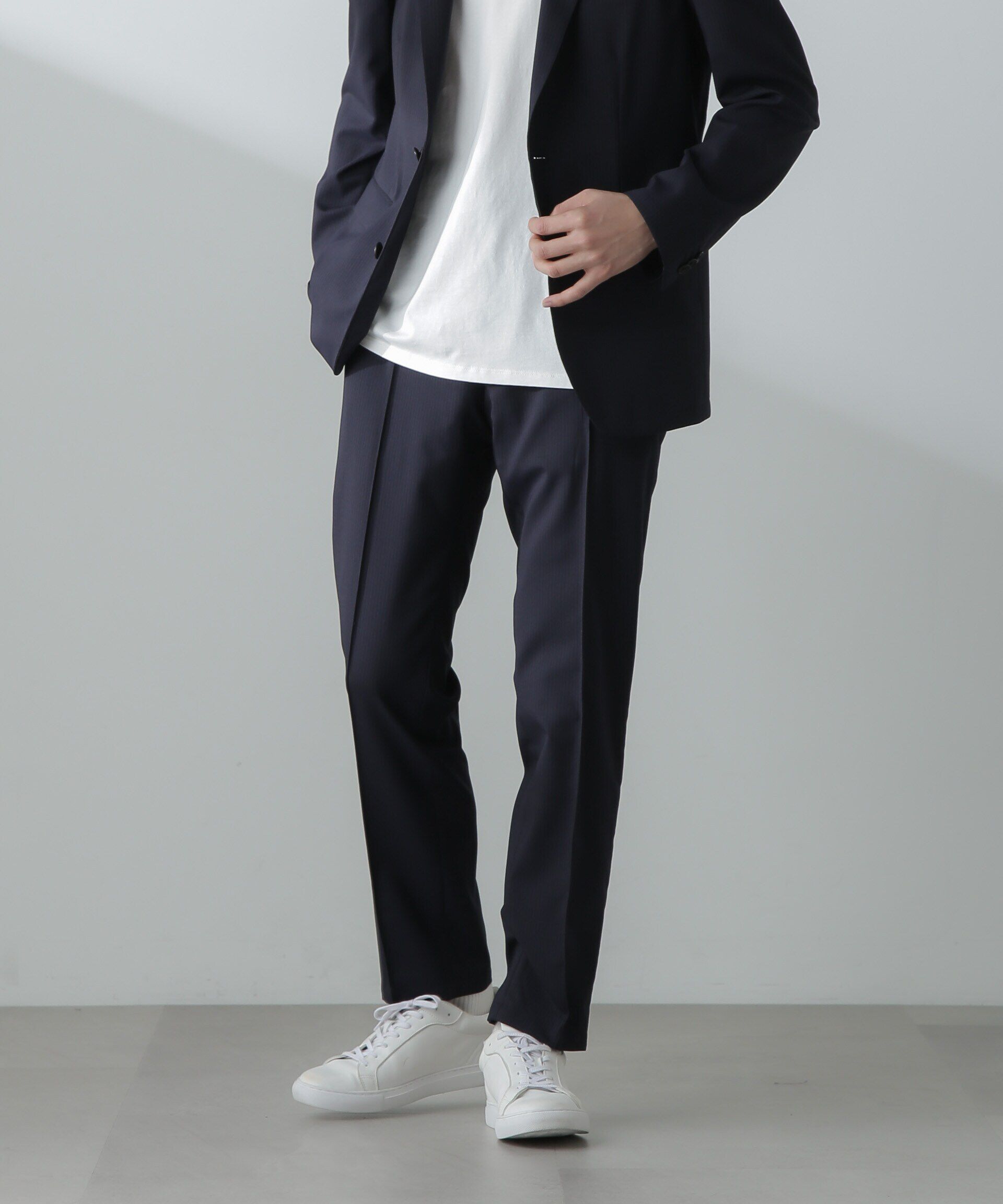 nano･universe「「N TROUSERS」サマーウールTWストライプパンツ(セットアップ可)」|スーツ|