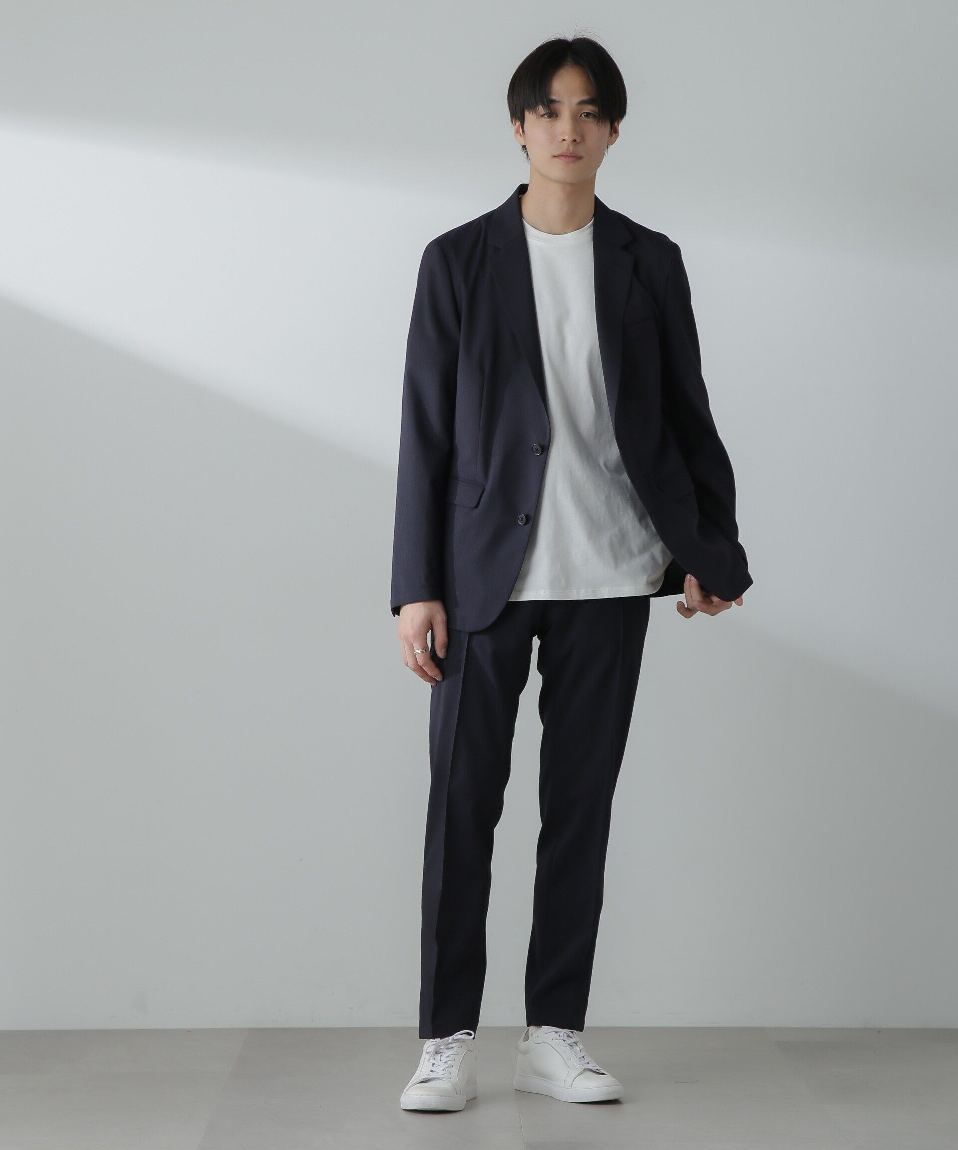 nano･universe「「N TROUSERS」サマーウールTWストライプパンツ(セットアップ可)」|スーツ|