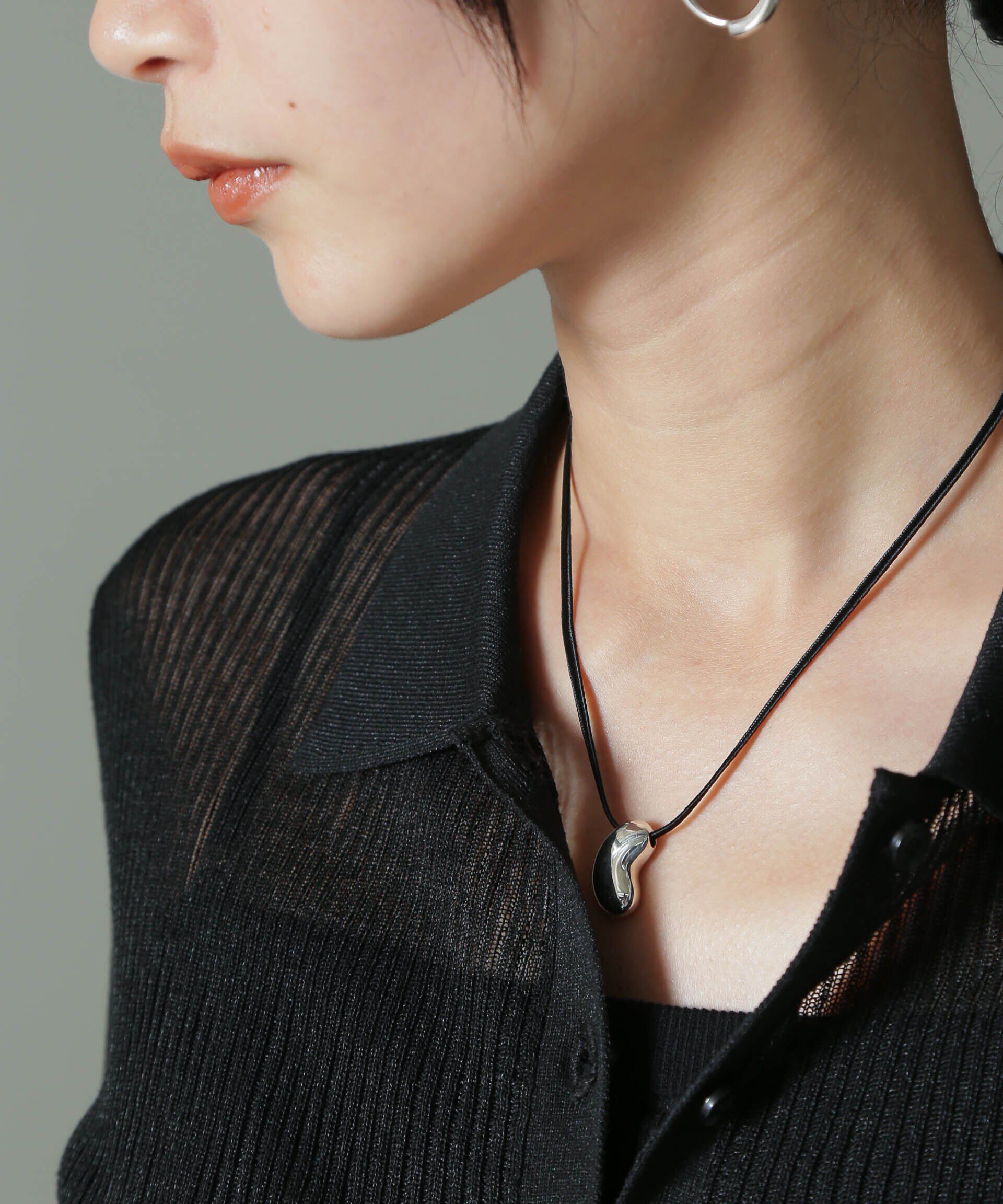 NANO universe「PHILIPPE AUDIBERT/Siya cord necklace シルバー」|ネックレス|シルバー