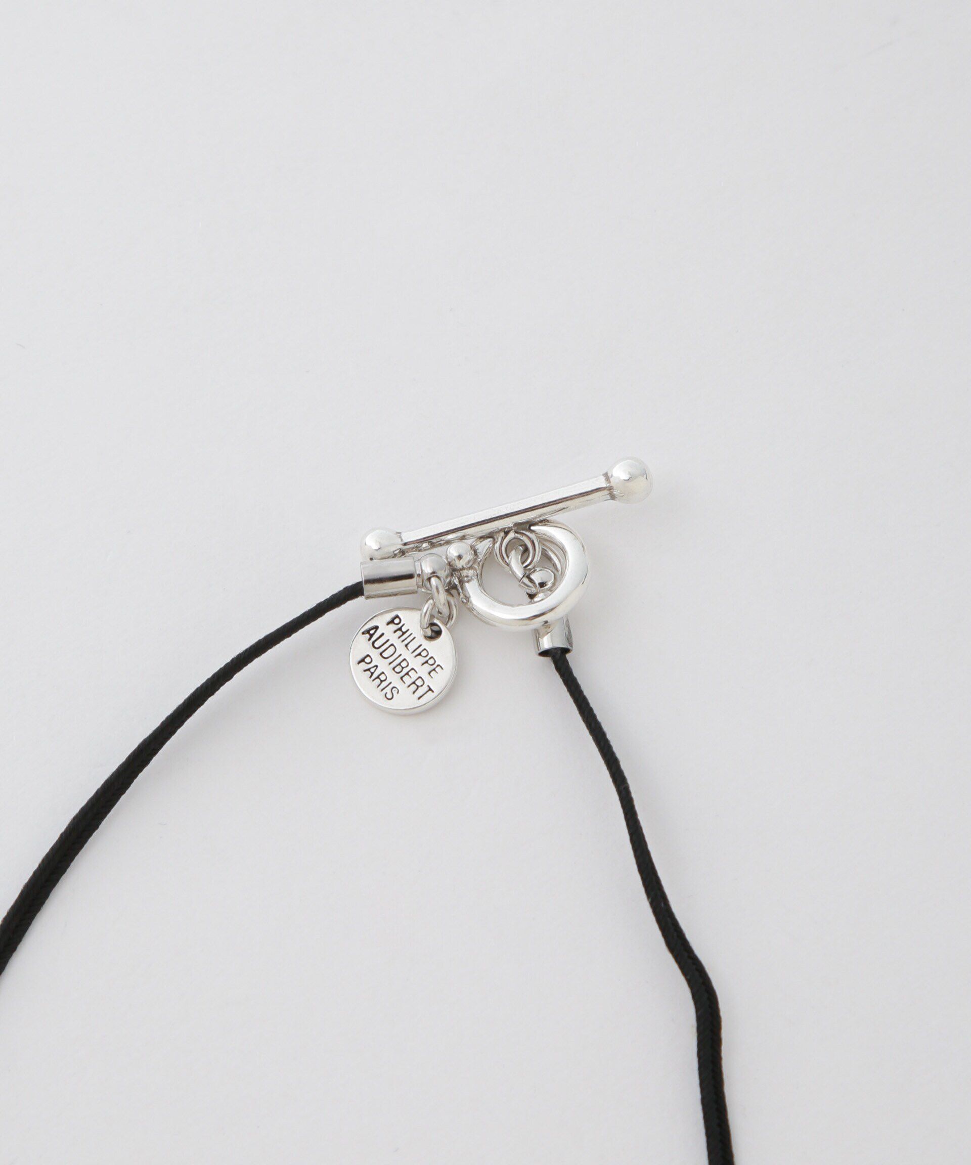 NANO universe「PHILIPPE AUDIBERT/Siya cord necklace シルバー」|ネックレス|