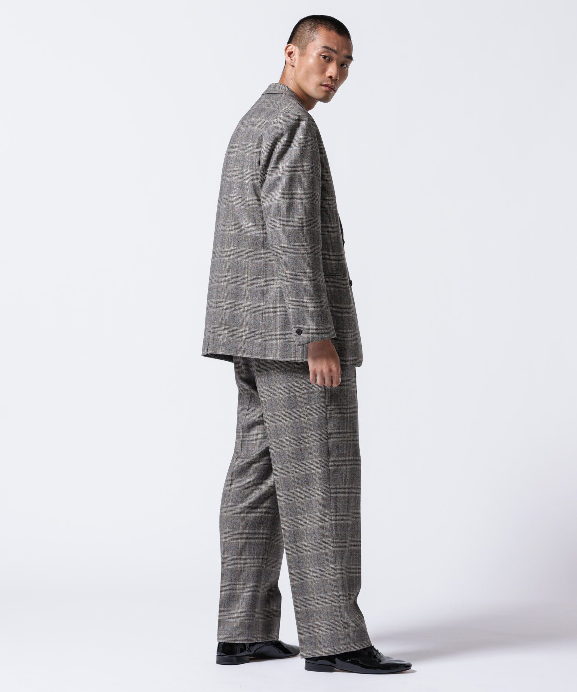 nano･universe「「ASSEMBLANC」2/60ウールラップディティールトラウザー(セットアップ可)」|スーツ|