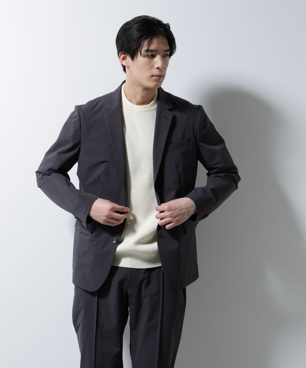 nano･universe「｢N JACKET BASIC｣ﾀﾞﾝﾄﾂｵﾁｰﾙ防汚ﾃｯｸｽﾄﾚｯﾁｼﾞｬｹｯﾄ(ｾ 」|スーツ|