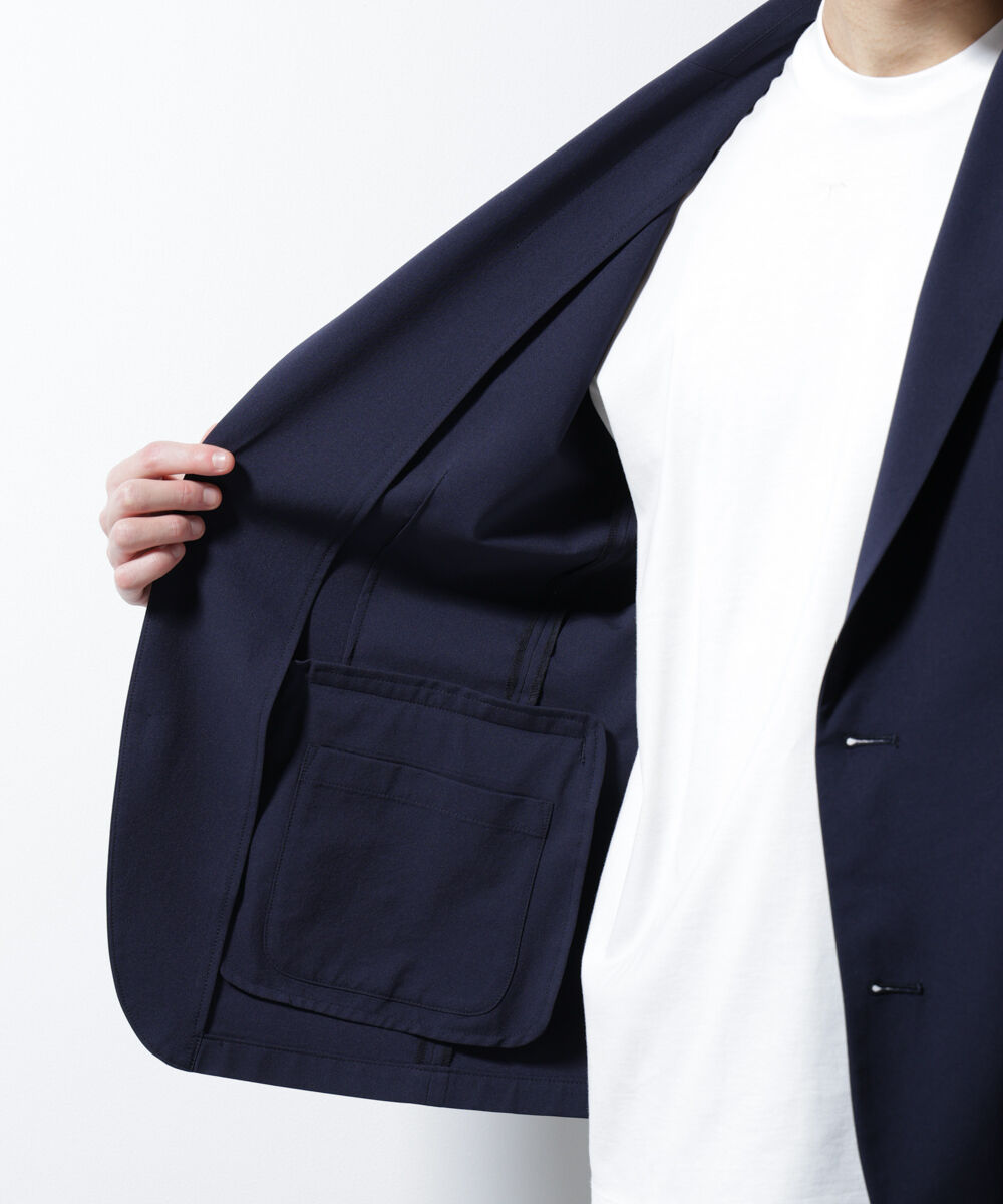 nano･universe「｢N JACKET BASIC｣ﾀﾞﾝﾄﾂｵﾁｰﾙ防汚ﾃｯｸｽﾄﾚｯﾁｼﾞｬｹｯﾄ(ｾ 」|スーツ|