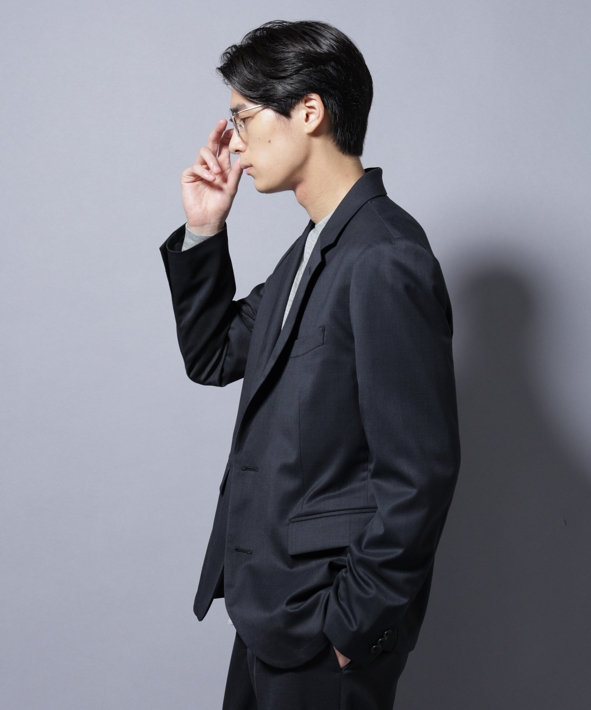 nano･universe「｢Damerino Select｣ RENU(R)T/Wシャドーチェックジャケット（セットアップ可）」|スーツ|