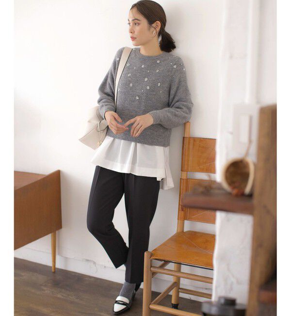 組曲「【暖かい・美シルエット・ストレッチ】バックウォーム テーパードパンツ」|その他|