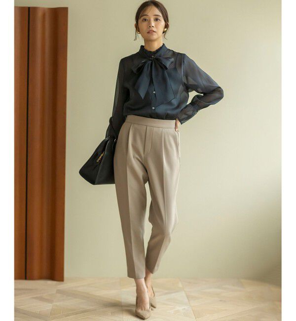 組曲「【暖かい・美シルエット・ストレッチ】バックウォーム テーパードパンツ」|その他|