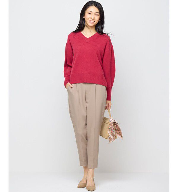 組曲「【暖かい・美シルエット・ストレッチ】バックウォーム テーパードパンツ」|その他|