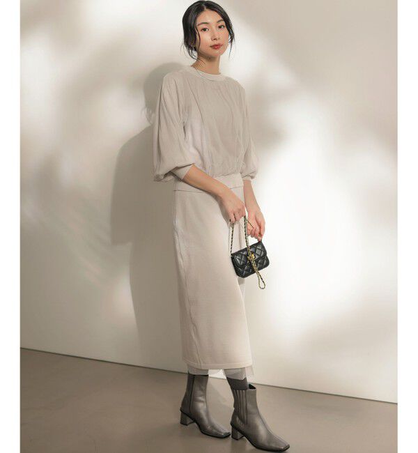 組曲「【WEB限定】チュールニット&times;リバーシブルスカート セット」|スーツ|